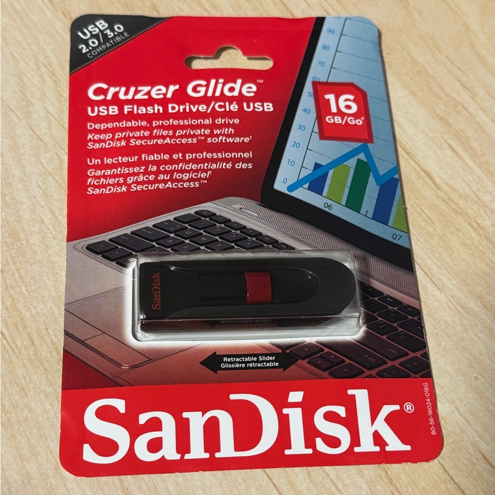 SanDisk - USB Key - 16 GB - Cruzer Glide